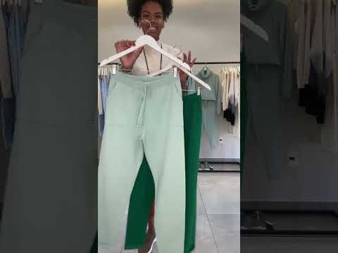 Calça em Tricô com Barra Italiana Algodão Doce