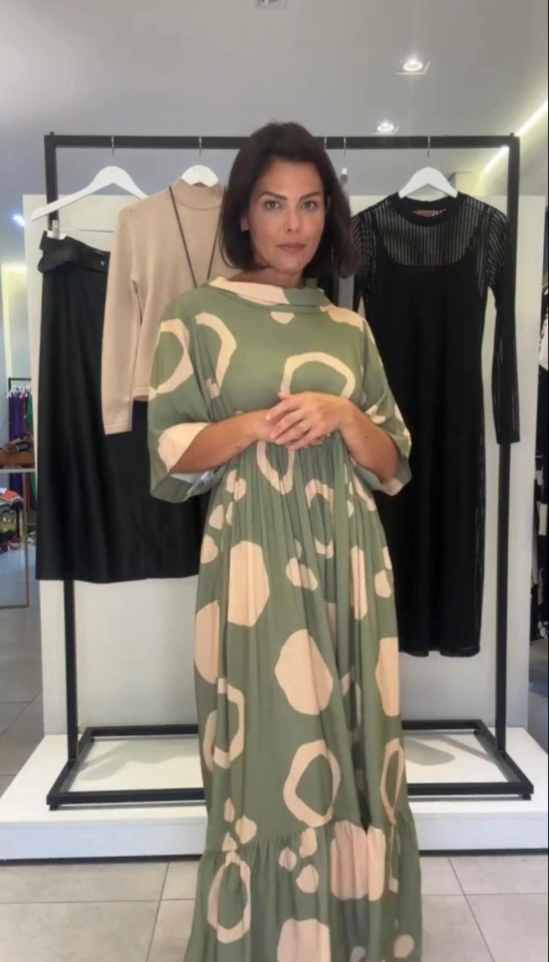Vestido Poá Green - The Boutique The Boutique