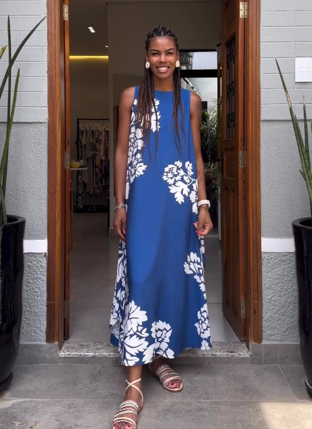 Vestido Regata Flowers EZILDINHA (PRÉ-VENDA)