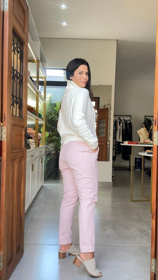 Calça de Sarja RosaAmbicione by ALSELMIThe Boutique