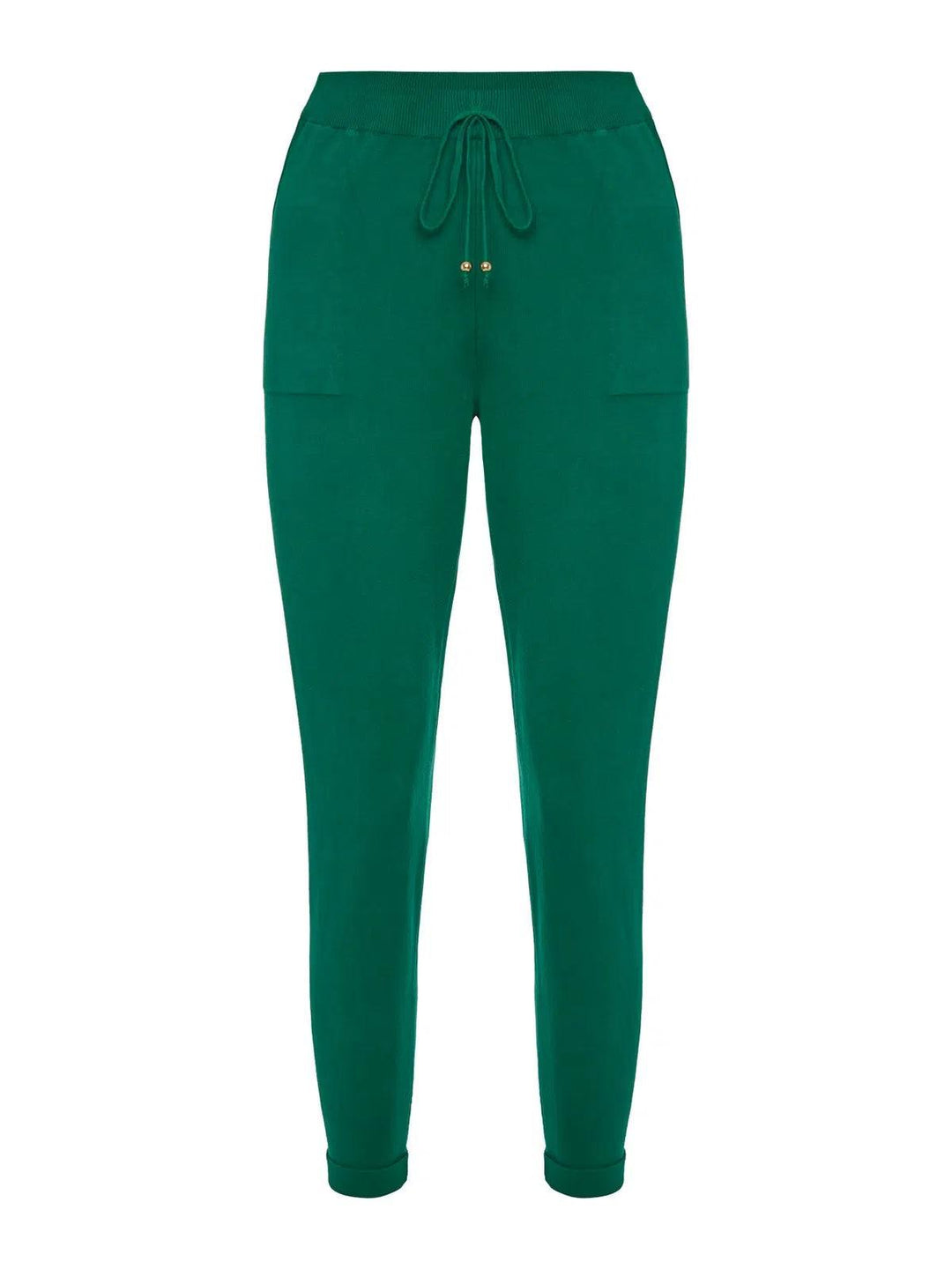 Calça Tricô com Barra Italiana Verde PinheiroAmbicione by ALSELMIThe Boutique