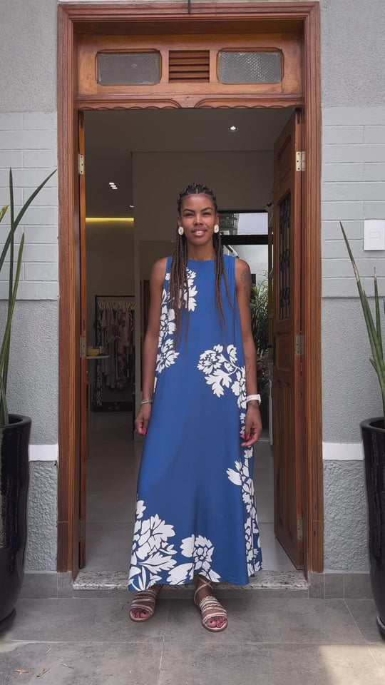 Vestido Regata Flowers EZILDINHA (PRÉ-VENDA)