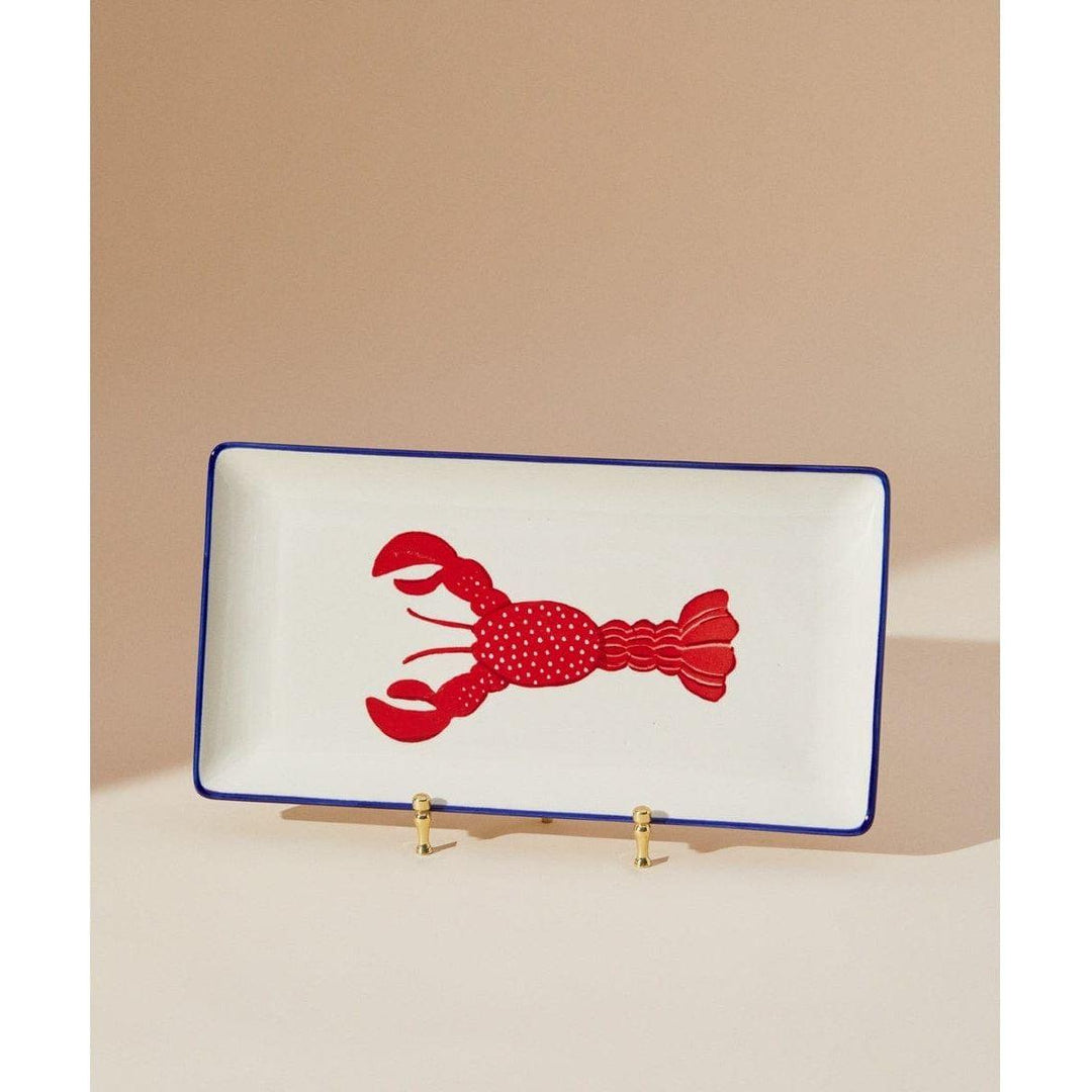 Travessa de Ceramica Estampada Lobster - The Boutique Souq