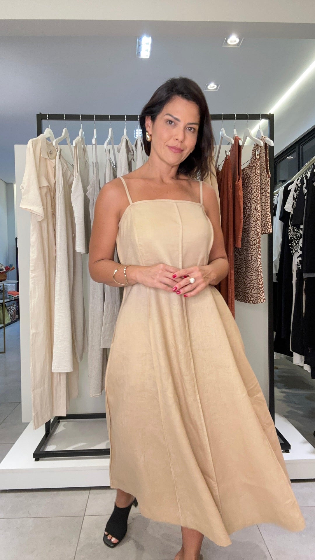 Vestido Florença Bege - The Boutique The Boutique