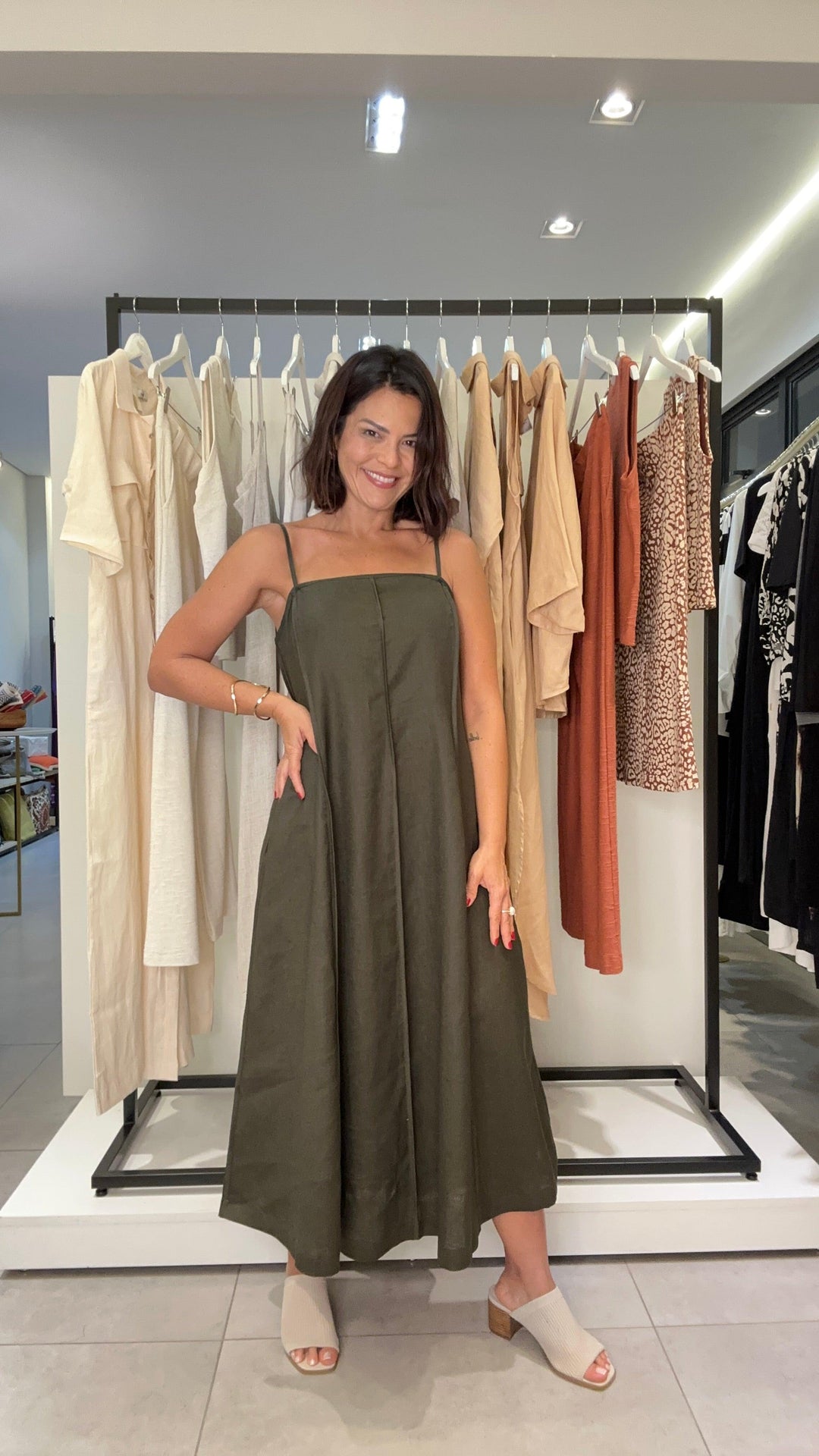 Vestido Florença Verde Musgo - The Boutique The Boutique