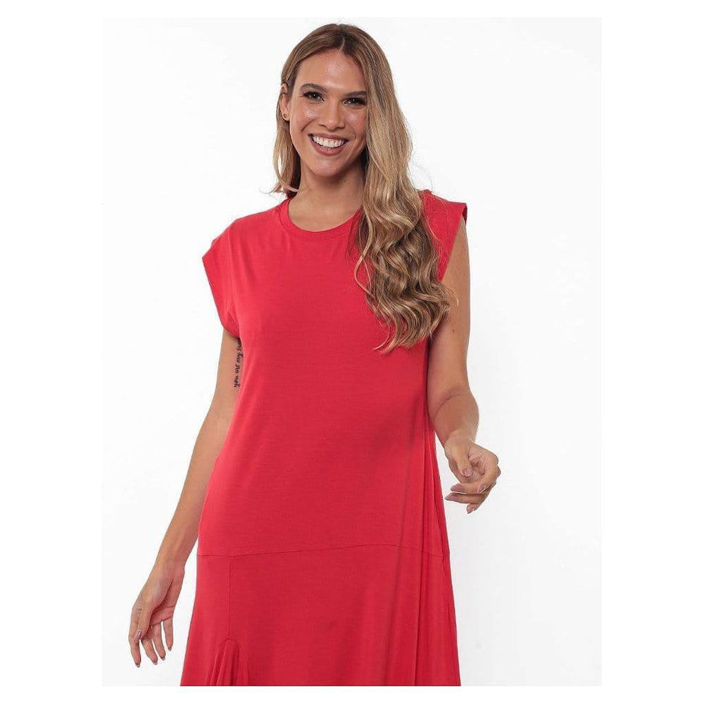 Vestido Palma Vermelho - The Boutique The Boutique