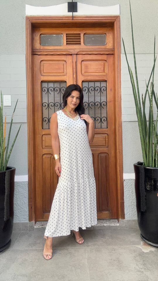 Vestido Poá Branco Nice Club by AmoreAmoreThe Boutique