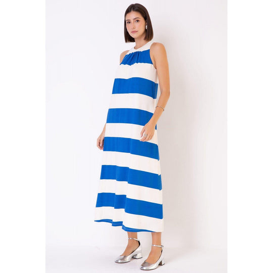 Vestido Veneza Azul Bic - The Boutique Seiki