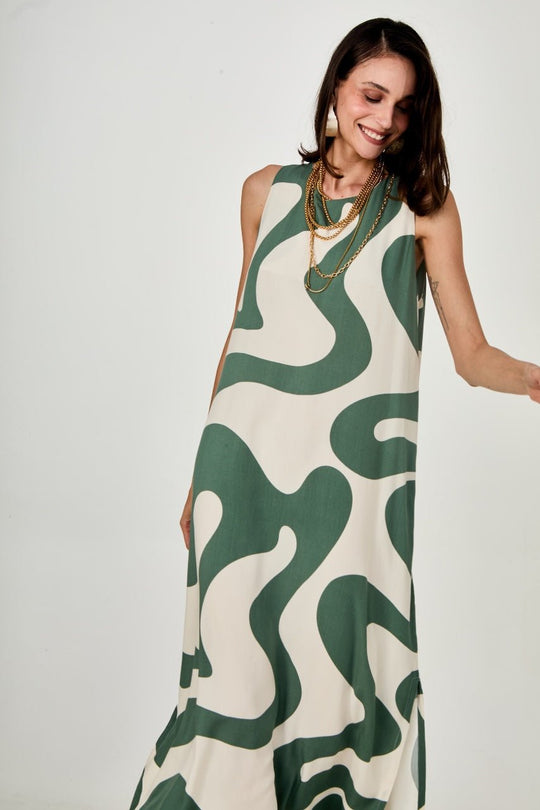 Vestido Waves Green EzildinhaEzildinhaThe Boutique