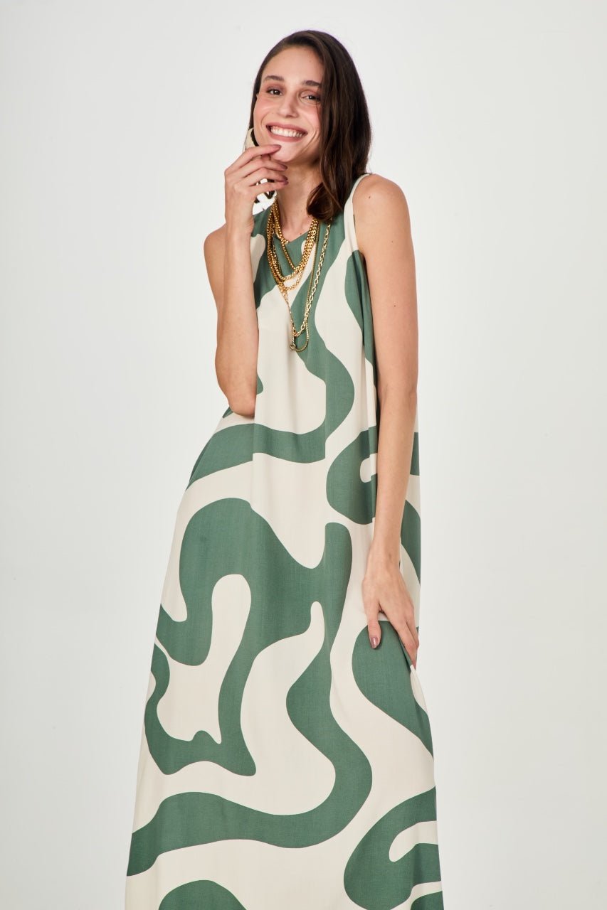 Vestido Waves Green EzildinhaEzildinhaThe Boutique