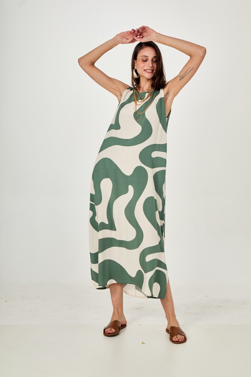 Vestido Waves Green EzildinhaEzildinhaThe Boutique