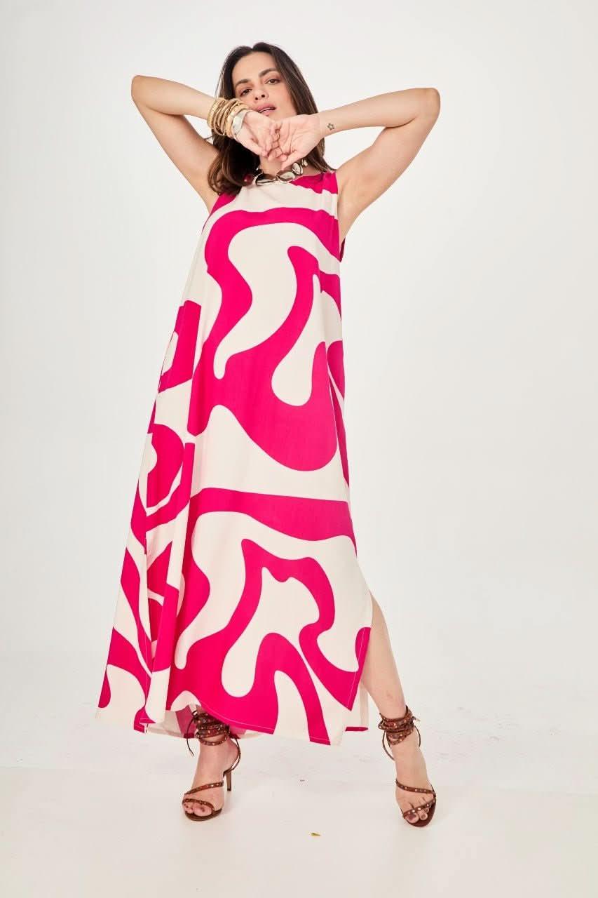 Vestido Waves Pink EzildinhaEzildinhaThe Boutique